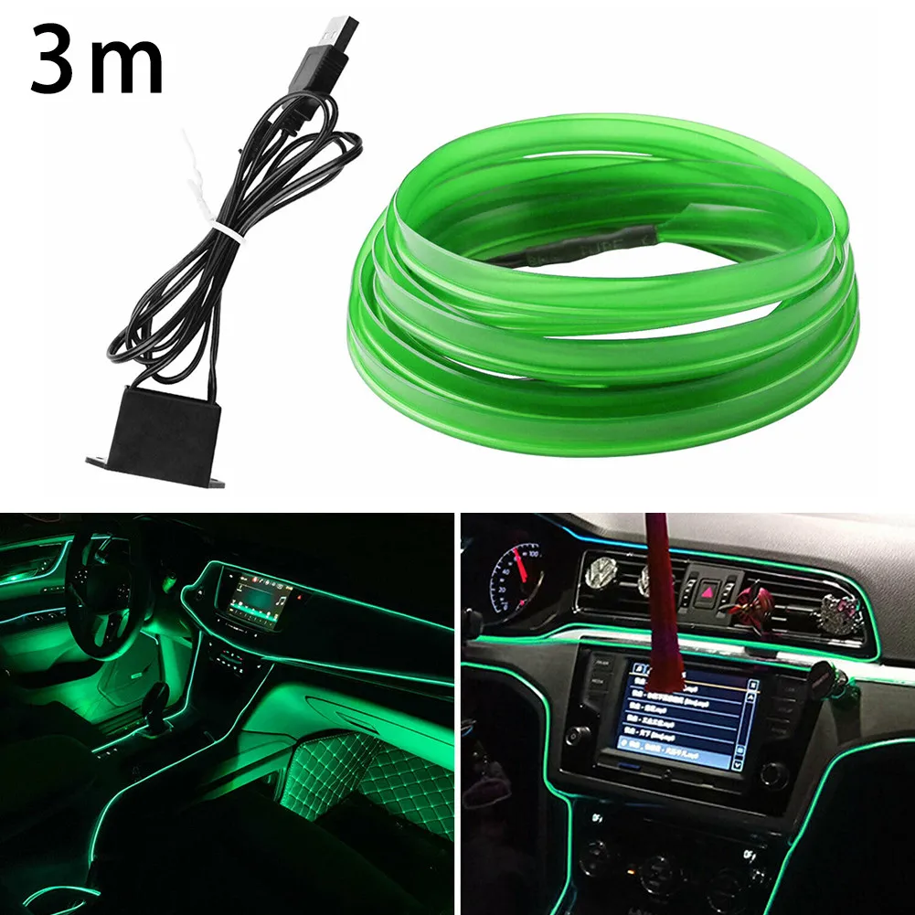 1 Pcs Car Ambient Light Strip USB LED Green Atmosphere Lamp Interior Lamp DIY Car Products Accessories 300CM 1W 12V
1 Pcs Car Ambient Light Strip USB LED Green Atmosphere Lamp Interior Lamp DIY Car Products Accessories 300CM 1W 12V