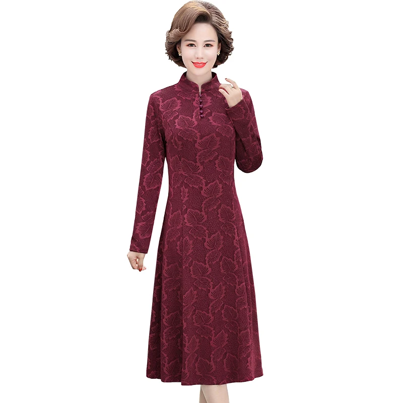 Elegant Jacquard Cheongsam Dress Women 2021 Fall Winter Fashion Female Long Sleeve Retro Turtleneck Party Vestidos
Elegant Jacquard Cheongsam Dress Women 2021 Fall Winter Fashion Female Long Sleeve Retro Turtleneck Party Vestidos