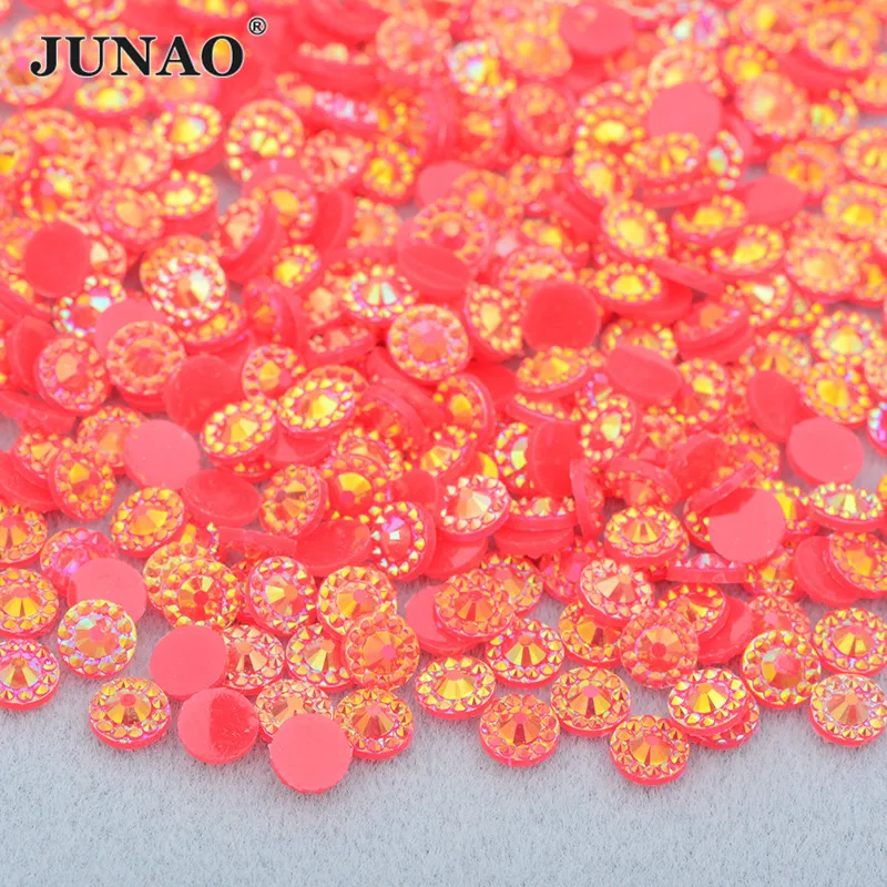 JUNAO 4 5 6 mm Red AB Flower Flatback Rhinestones Round Resin Strass Stones Glue On Crystals Stickers for Decoration
JUNAO 4 5 6 mm Red AB Flower Flatback Rhinestones Round Resin Strass Stones Glue On Crystals Stickers for Decoration