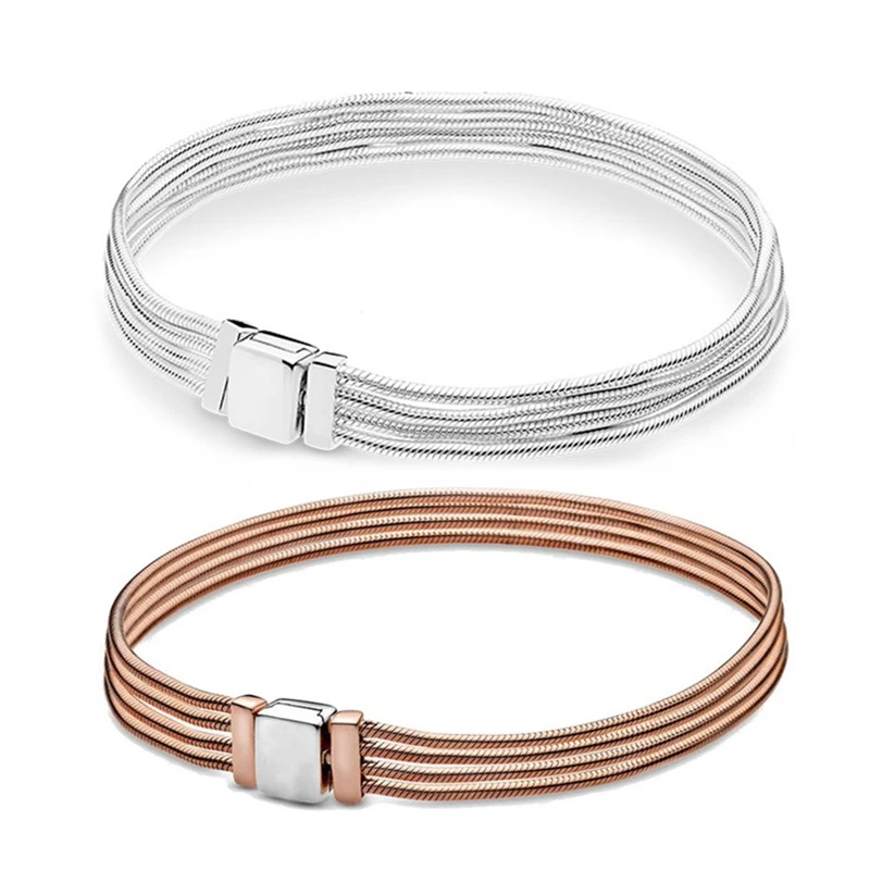 Baofu Original 925 Sterling Silver Bracelet Snake Chain Reflective Series Bracelet 2 Colors Suitable For Women'S Fashion Jewelry
Baofu Original 925 Sterling Silver Bracelet Snake Chain Reflective Series Bracelet 2 Colors Suitable For Women'S Fashion Jewelry