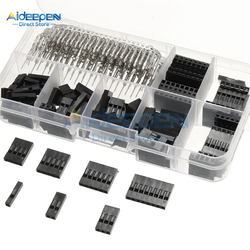 310Pcs/lot 2.54mm Dupont Wire Jumper Line Cable 1/2/3/4/5/6/8 Pin Header Male+Female Connector Housing DIY Kit With Plastic Case
310Pcs/lot 2.54mm Dupont Wire Jumper Line Cable 1/2/3/4/5/6/8 Pin Header Male+Female Connector Housing DIY Kit With Plastic Case