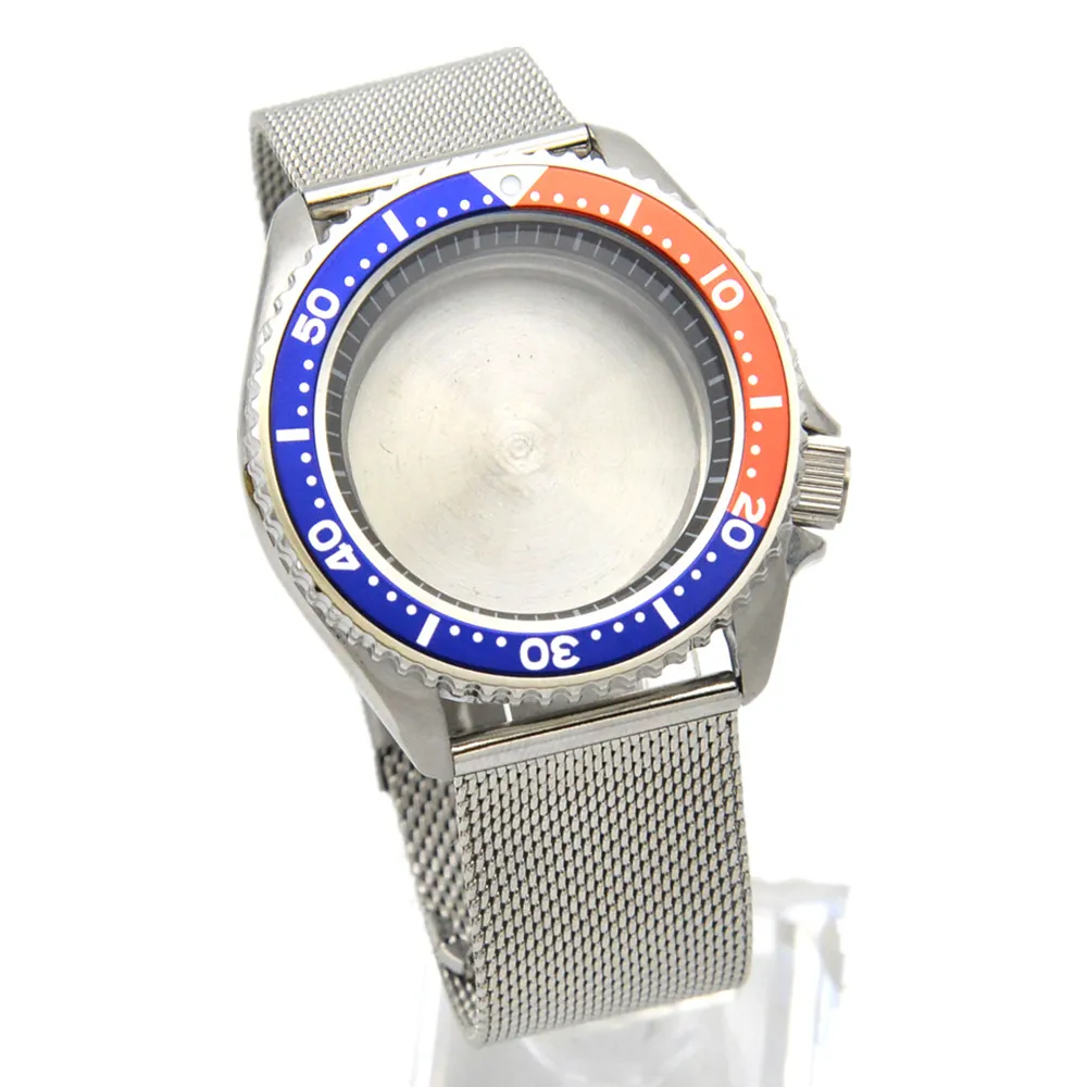 42MM Blue+Orange Accessories Parts Brushed Aluminum Bezel Watch Case Set Fit For Japanese NH35 NH36 Movement
42MM Blue+Orange Accessories Parts Brushed Aluminum Bezel Watch Case Set Fit For Japanese NH35 NH36 Movement