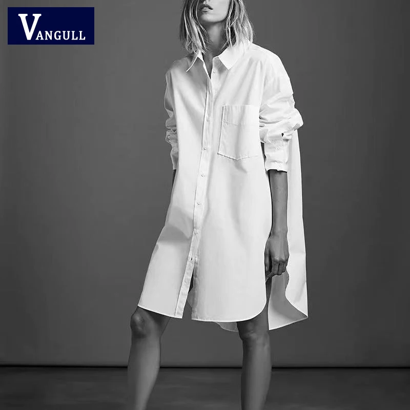 Vangull Women Blouses White Oversize Button Up Shirts Long Sleeve Plus Size Ladies Tops Pocket Blue Collar Poplin Shirt 2021 New
Vangull Women Blouses White Oversize Button Up Shirts Long Sleeve Plus Size Ladies Tops Pocket Blue Collar Poplin Shirt 2021 New