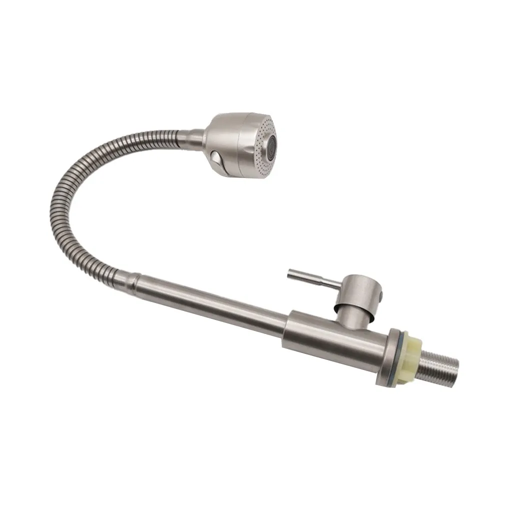 Stainless Steel 360 Degree Swivel Single-Tube Kitchen Bathroom Sink Flexible Faucet Basin Cold Water Tap Water Filter
Stainless Steel 360 Degree Swivel Single-Tube Kitchen Bathroom Sink Flexible Faucet Basin Cold Water Tap Water Filter