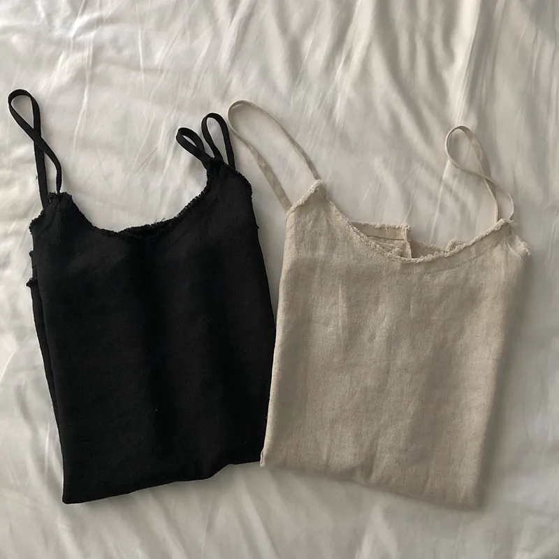 Women Summer Fashion Casual Solid Color Linen Camis Female New Loose High Quality V-Neck Tops Ladies Street Style Tops ML465
Women Summer Fashion Casual Solid Color Linen Camis Female New Loose High Quality V-Neck Tops Ladies Street Style Tops ML465
