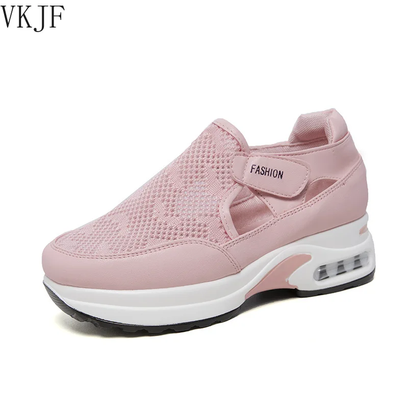 Women Sandals Hook & Loop Wedges Breathable Comfortable Female Summer Shoes Leisure Sneakers Plus Size Ladies Vulcanized Shoes
Women Sandals Hook & Loop Wedges Breathable Comfortable Female Summer Shoes Leisure Sneakers Plus Size Ladies Vulcanized Shoes
