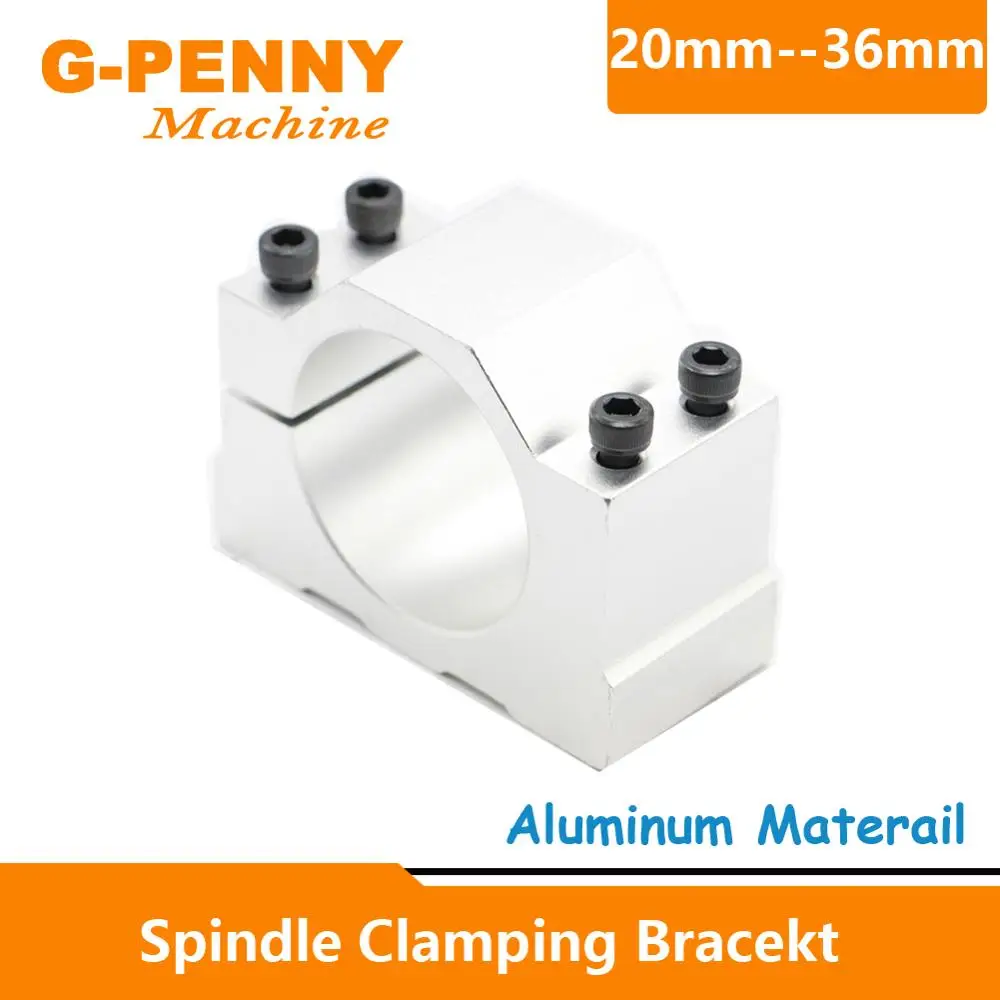 

Free Shipping CNC Spindle Motor fixture 20mm,22mm,24mm,26mm,28mm,30mm,32mm,34mm,36mm Spindle Clamping bracekt Aluminium fixture