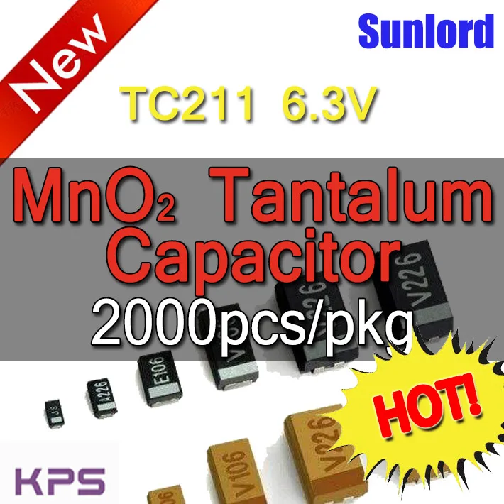 TC211A 6.3/10/16V Chip Solid MnO2 Tantalum Capacitors Communication Consumer electronics Instruments Medical 5G Industrial
TC211A 6.3/10/16V Chip Solid MnO2 Tantalum Capacitors Communication Consumer electronics Instruments Medical 5G Industrial