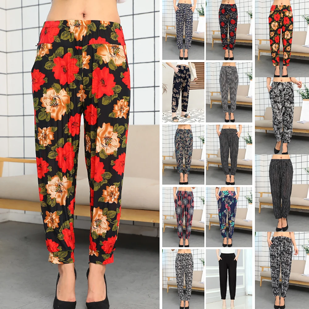 Women's Summer Casual Loose Floral Hareem Pants Yoga Fitness Sport Trousers 2021 Sexy Yoga Pants Fitness Sports Leggings Hot
Women's Summer Casual Loose Floral Hareem Pants Yoga Fitness Sport Trousers 2021 Sexy Yoga Pants Fitness Sports Leggings Hot