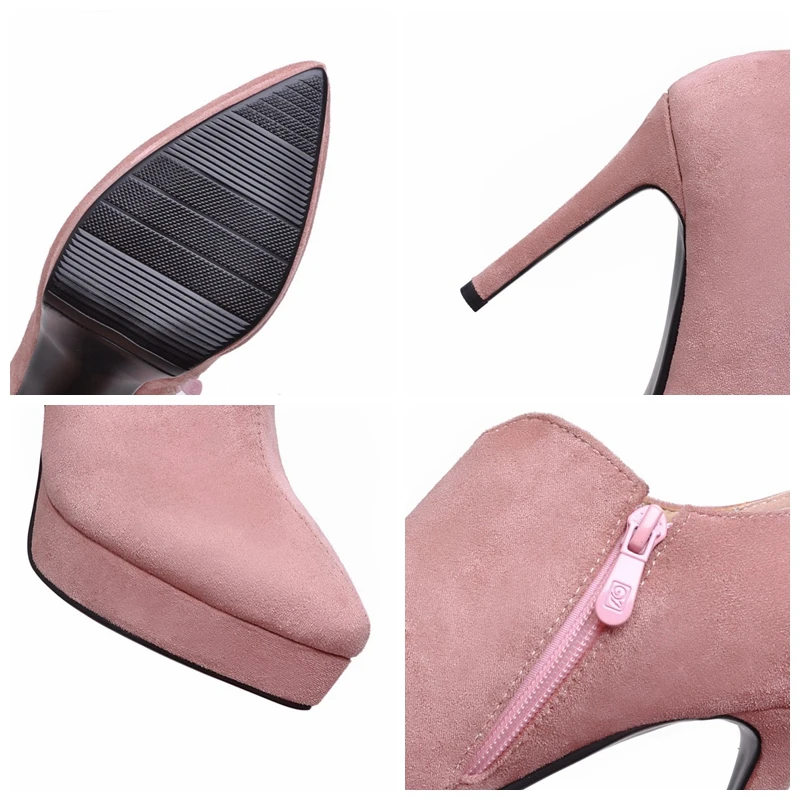 ORCHA LISA Lady Spring Autumn Sweet Pumps pointed Toe 11cm Thin heels Flock Zipper Platforms Plus size 33-43 Casual Party C1834
ORCHA LISA Lady Spring Autumn Sweet Pumps pointed Toe 11cm Thin heels Flock Zipper Platforms Plus size 33-43 Casual Party C1834