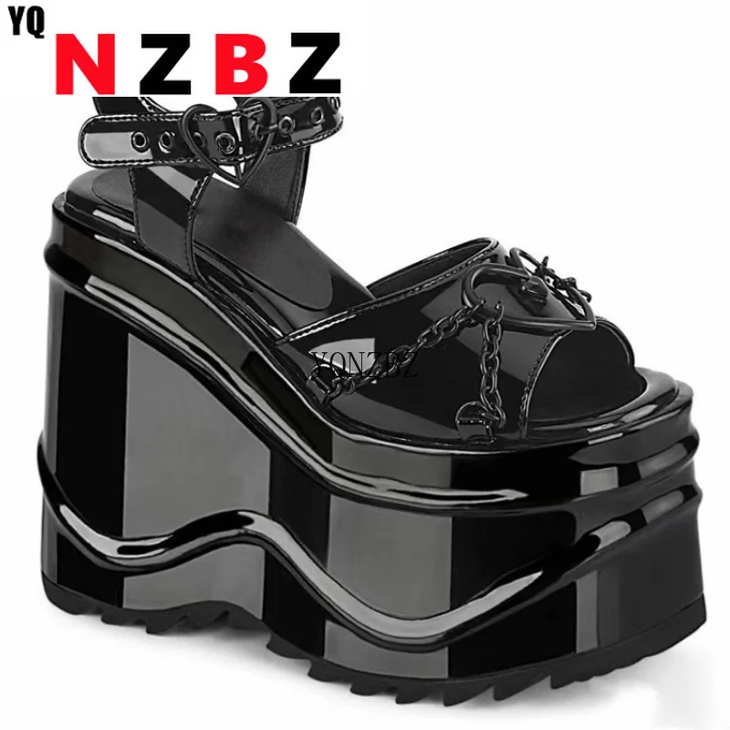 Platform Sandals Women Wedge Shoes Metal Decoration High Heel Summer Open Toe Pumps Luxury Brand Wedding Shoes Zapatos Mujer
Platform Sandals Women Wedge Shoes Metal Decoration High Heel Summer Open Toe Pumps Luxury Brand Wedding Shoes Zapatos Mujer