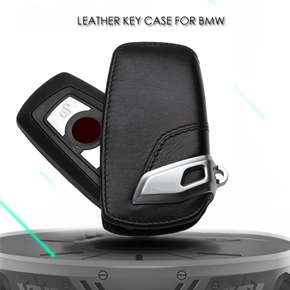 Чехол-сумка для ключей чехол-брелок BMW 3 5 7 Series X3 Sport Line из натуральной кожи черный |
