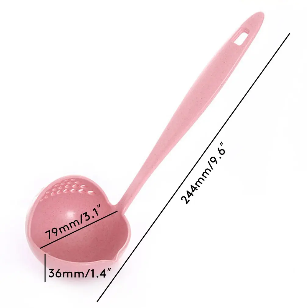 Multifunctional Kitchen Two In One Spoon Filter Screen Wheat Straw Spoon Long Handle Spoon Kitchen Plastic Filter Screen
Multifunctional Kitchen Two In One Spoon Filter Screen Wheat Straw Spoon Long Handle Spoon Kitchen Plastic Filter Screen