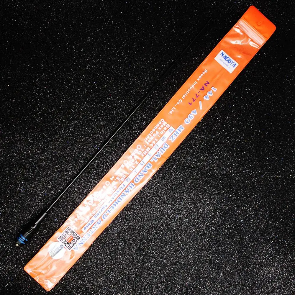 NAGOYA NA-771 SMA Male SMA-M Dual Wide Band Flexible Antenna VHF/UHF 144/430MHz Two Way Radio TYT TH-UV8000d etc
NAGOYA NA-771 SMA Male SMA-M Dual Wide Band Flexible Antenna VHF/UHF 144/430MHz Two Way Radio TYT TH-UV8000d etc