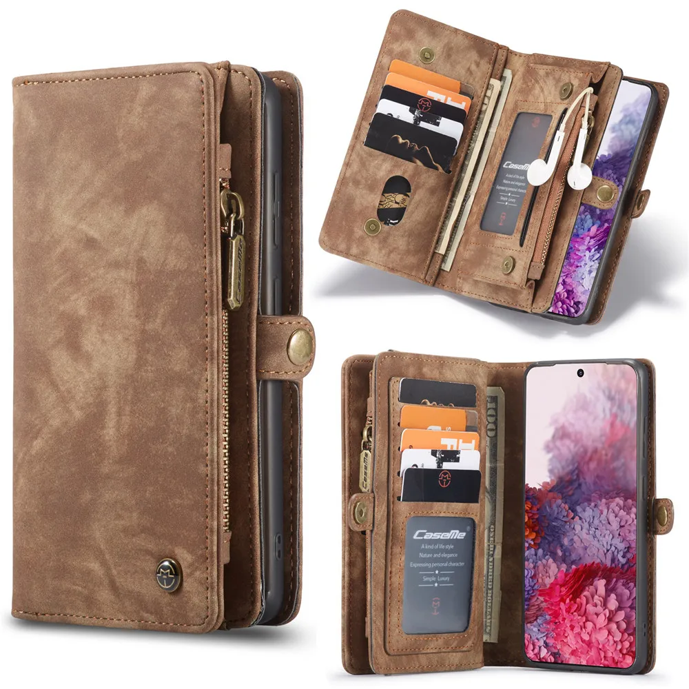 CaseMe Magnetic Detachable Cover Wallet PU Leather Case Card Pockets Zip Bag Shell for Samsung Galaxy S20 Plus S20 Ultra A71 A51
CaseMe Magnetic Detachable Cover Wallet PU Leather Case Card Pockets Zip Bag Shell for Samsung Galaxy S20 Plus S20 Ultra A71 A51