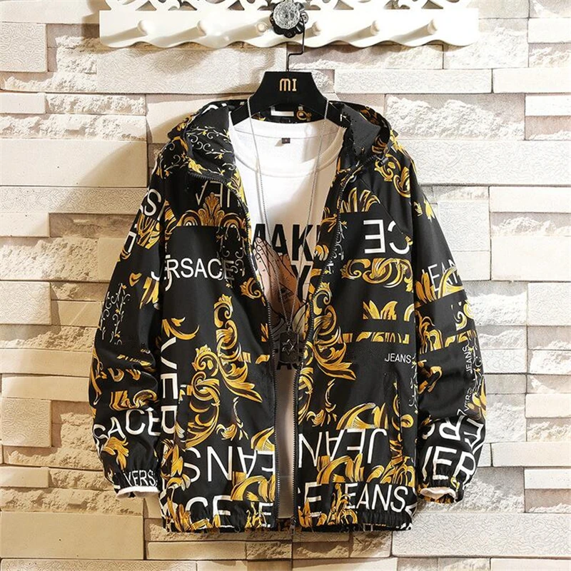 Luxury Gold Flower Men Jacket Baroque Bomber Jackets Zipper Coats Casual Hooded Jacket Outerwear Windbreaker Jaqueta Masculina
Luxury Gold Flower Men Jacket Baroque Bomber Jackets Zipper Coats Casual Hooded Jacket Outerwear Windbreaker Jaqueta Masculina