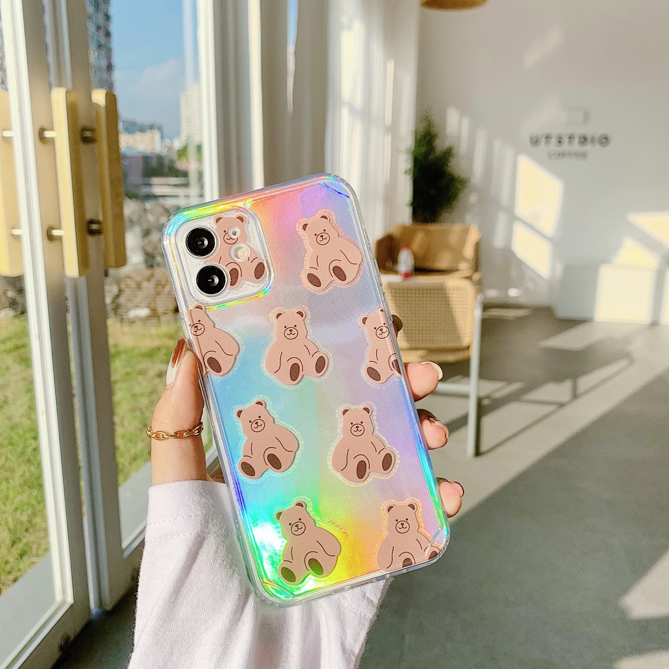 Cute Brown Bear Laser Case for iPhone 12 Pro Max 11pro 11 XR 7 8 Plus X XS Max Clear Slim Thin Cartoon Bear Cover SE 2020 Cases
Cute Brown Bear Laser Case for iPhone 12 Pro Max 11pro 11 XR 7 8 Plus X XS Max Clear Slim Thin Cartoon Bear Cover SE 2020 Cases