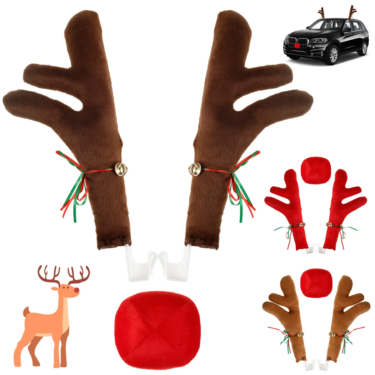 1 Set Led Glowing Antlers Christmas Car Decoration Red Elk Horn Glitter Cristmas Auto Decorations Automobile Reindeer Lighting
1 Set Led Glowing Antlers Christmas Car Decoration Red Elk Horn Glitter Cristmas Auto Decorations Automobile Reindeer Lighting