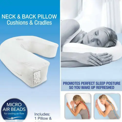 U-shape Side Sleeper Pro Neck & Back Pillow Holds Your Neck / Spine During Sleep
U-shape Side Sleeper Pro Neck & Back Pillow Holds Your Neck / Spine During Sleep