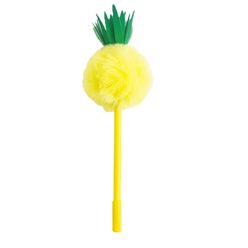 16 pcs/lot Creative Pineapple Hairball Gel Pen Cute 0.5 mm Signature Pen Promotional Gift Stationery School Supplies
16 pcs/lot Creative Pineapple Hairball Gel Pen Cute 0.5 mm Signature Pen Promotional Gift Stationery School Supplies