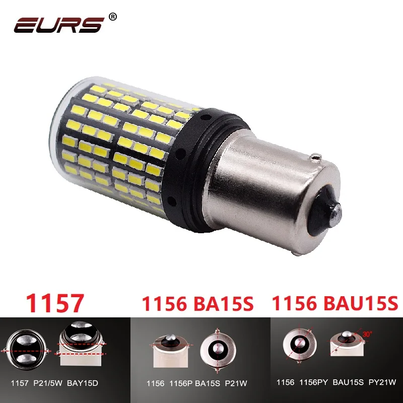 10pcs 1156 3014 144smd Canbus S25 P21W BA15S LED Turn Signal Light BAY15D BAU15S PY21W T20 7440 W21W led Bulbs lamp 12V | Автомобили и