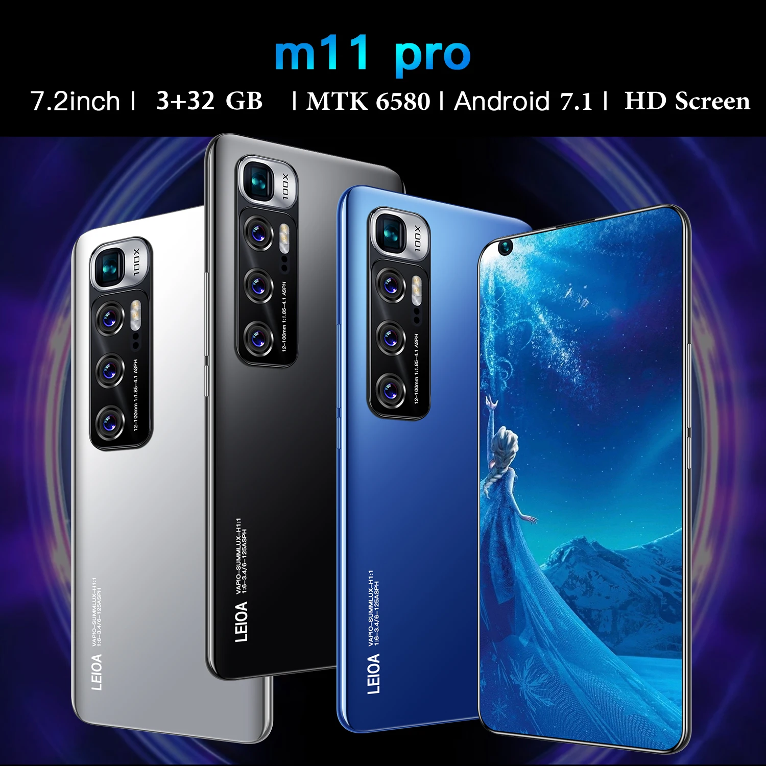 Смартфон CECTDIGI M11 Pro, 3 + 32 ГБ, экран 7,2 '', Android 7,1, две Sim-карты, мобильный телефон
Смартфон CECTDIGI M11 Pro, 3 + 32 ГБ, экран 7,2 '', Android 7,1, две Sim-карты, мобильный телефон