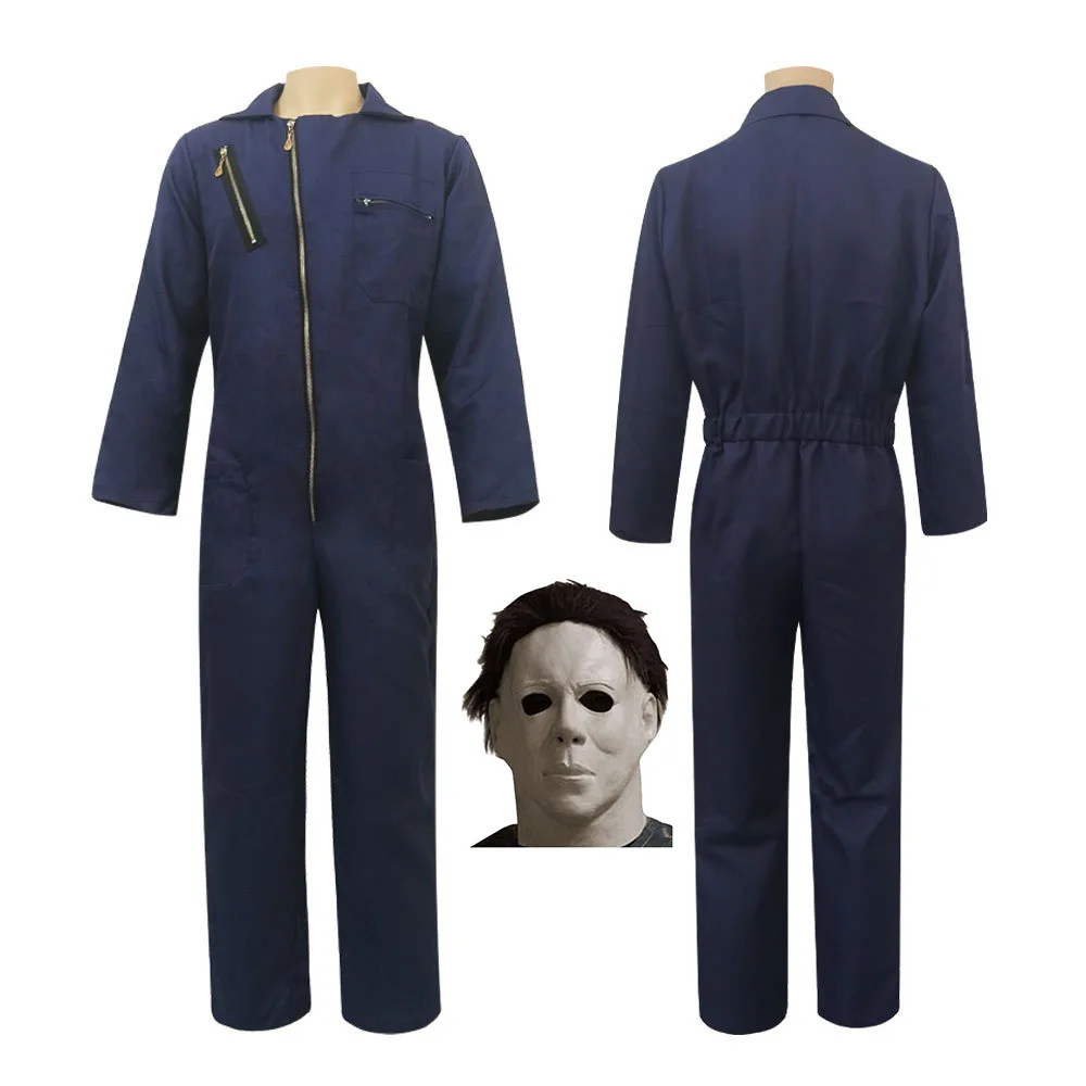 Movie Halloween Cosplay Costumes Michael Myers Horror Murderer Uniform Sets Mask Head Masks Halloween Party For Men Women
Movie Halloween Cosplay Costumes Michael Myers Horror Murderer Uniform Sets Mask Head Masks Halloween Party For Men Women