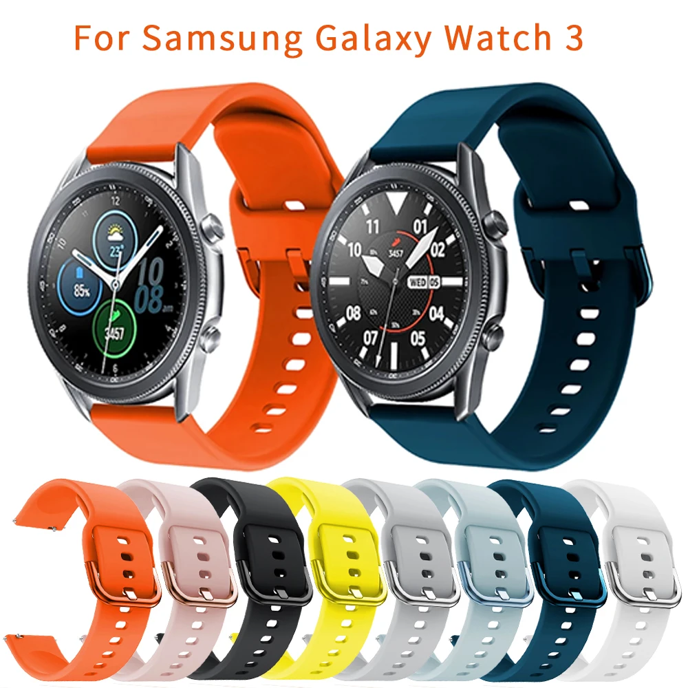Ремешок силиконовый для Samsung Galaxy Watch 3 41 мм 45 мм, мягкий браслет для смарт-часов, аксессуары для Galaxy Gear S3, 20 22 мм
Ремешок силиконовый для Samsung Galaxy Watch 3 41 мм 45 мм, мягкий браслет для смарт-часов, аксессуары для Galaxy Gear S3, 20 22 мм