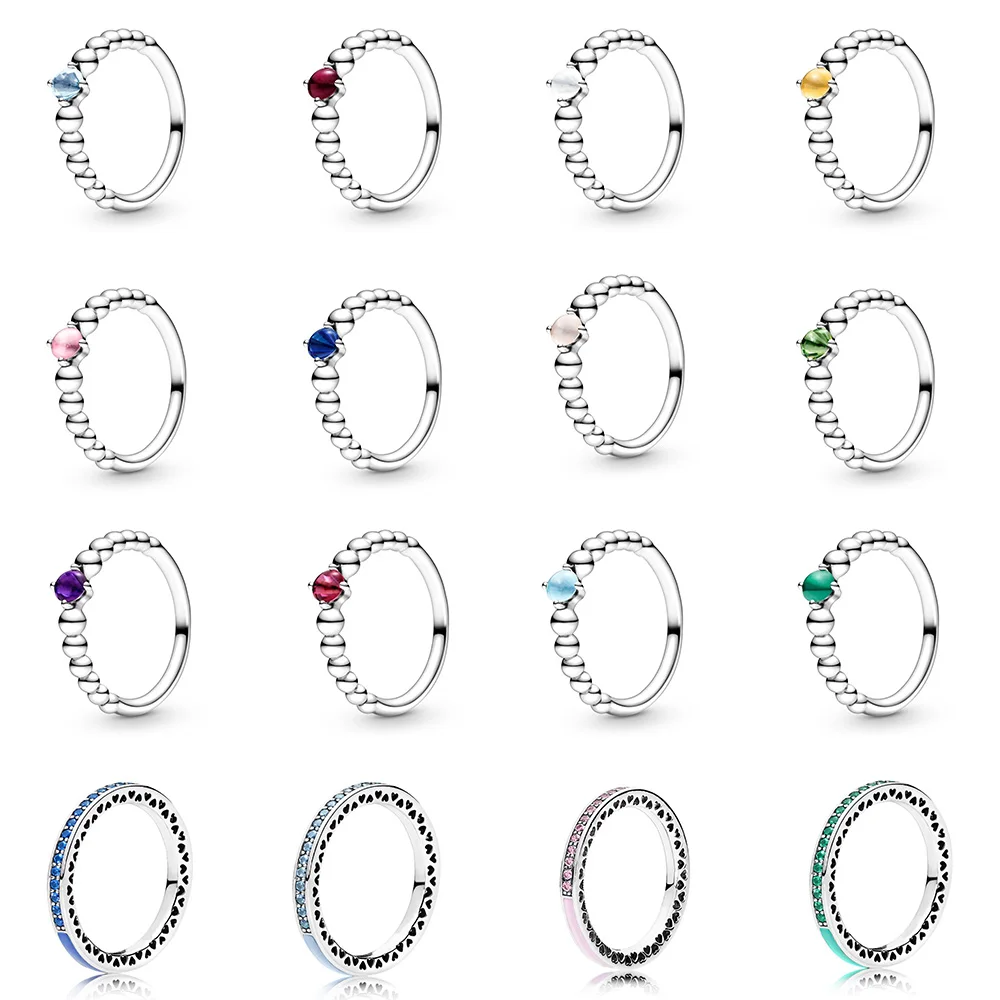 925 Sterling Silver Ring Charms Fashion 12 Color Diy Round Cz Crystal Finger Ring For Women Party Jewelry
925 Sterling Silver Ring Charms Fashion 12 Color Diy Round Cz Crystal Finger Ring For Women Party Jewelry