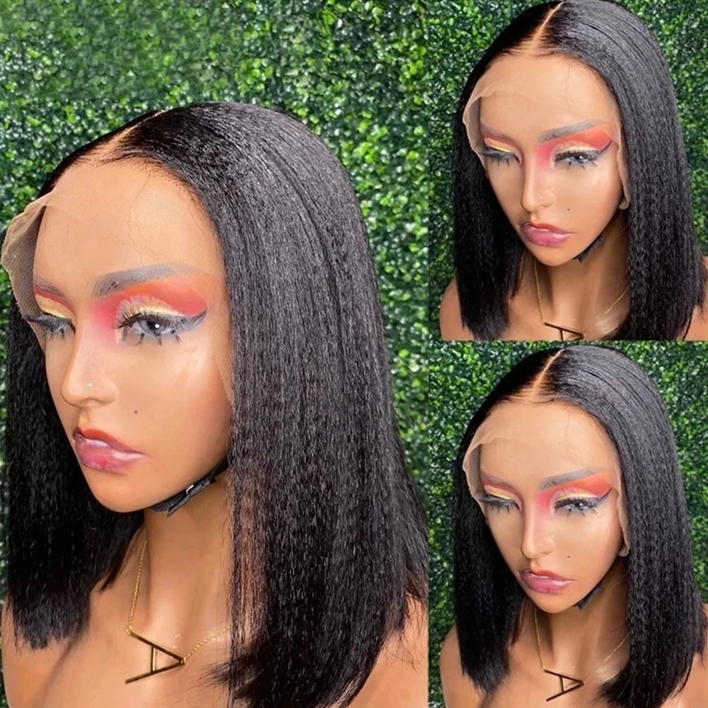 Light Yaki Lace Front Short Cut Wigs For Black Women Synthetic Hair Middle Part Lace Anime Wig Natural Hair Yaki Straight Wig
Light Yaki Lace Front Short Cut Wigs For Black Women Synthetic Hair Middle Part Lace Anime Wig Natural Hair Yaki Straight Wig