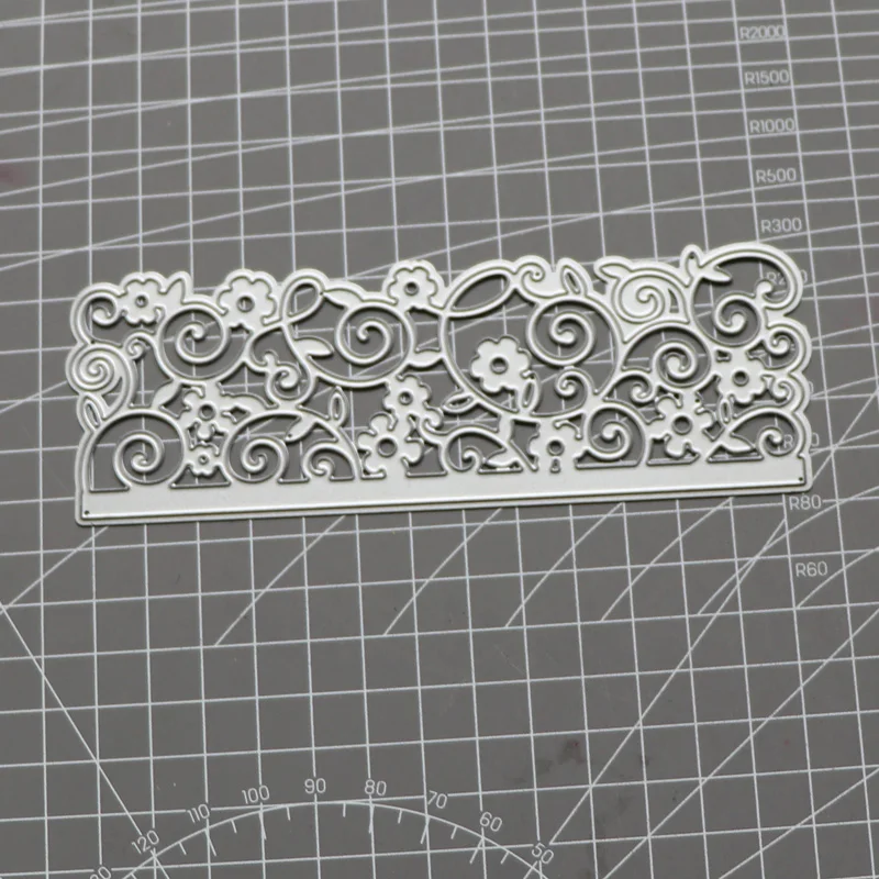 

Lace Flower Frame Rectangle Metal Cutting Dies Stencils for DIY Scrapbooking Album Paper Card Decor Craft Embossing Die Cuts