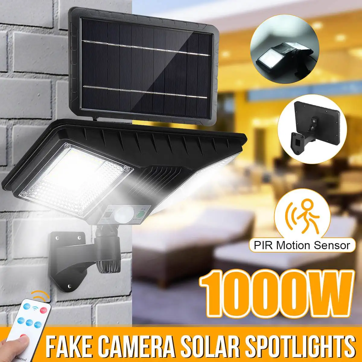 1000W Led Solar Lamp Outdoor Solar Motion Sensor Light Waterproof Garden Lighting Street Light Wall Lamps Solar Panel Led Light
1000W Led Solar Lamp Outdoor Solar Motion Sensor Light Waterproof Garden Lighting Street Light Wall Lamps Solar Panel Led Light