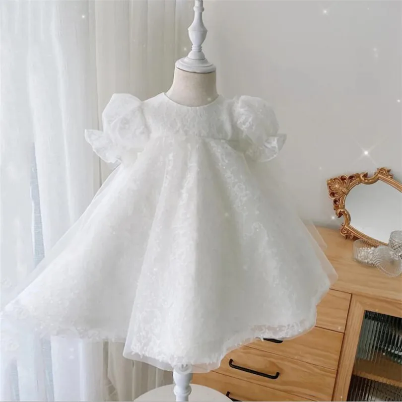 Baby Baptism Dress White Princess 1st Birthday Party Baby Girls Dress Tulle Lace Wedding And Party Kid Dresses Girls Ball Gown
Baby Baptism Dress White Princess 1st Birthday Party Baby Girls Dress Tulle Lace Wedding And Party Kid Dresses Girls Ball Gown