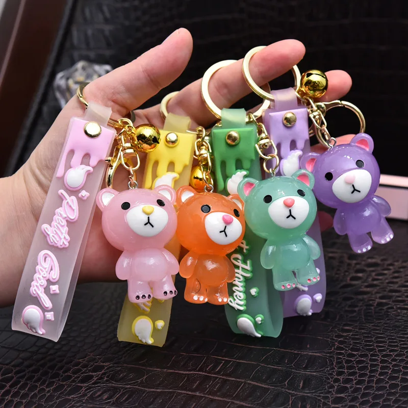 Glowing resin puppy keychain cute personality cartoon doll car keychain girls school bag accessories wholesale
Glowing resin puppy keychain cute personality cartoon doll car keychain girls school bag accessories wholesale