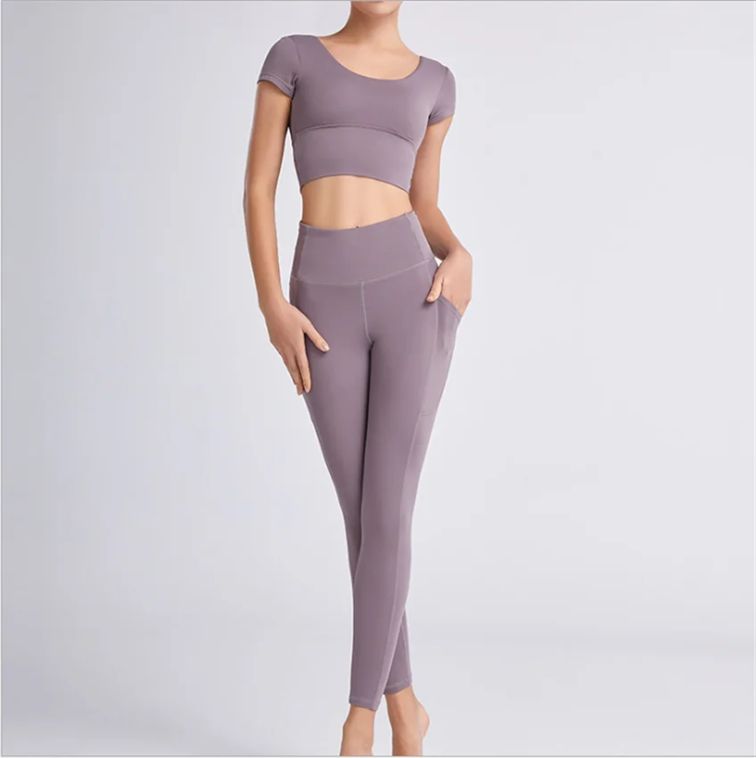 Yoga Sportswear Women's Quick-drying Clothes Short-sleeved Sexy Professional Fashion Spring Running Gym Sports Suit DS182
Yoga Sportswear Women's Quick-drying Clothes Short-sleeved Sexy Professional Fashion Spring Running Gym Sports Suit DS182