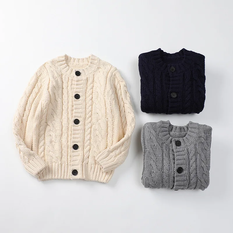 KISBINI 2020 Winter Warm Kids Sweater Solid Knitted Button Thicken Cardigan Sweater For Boys Girls Children Clothing 7 Year
KISBINI 2020 Winter Warm Kids Sweater Solid Knitted Button Thicken Cardigan Sweater For Boys Girls Children Clothing 7 Year