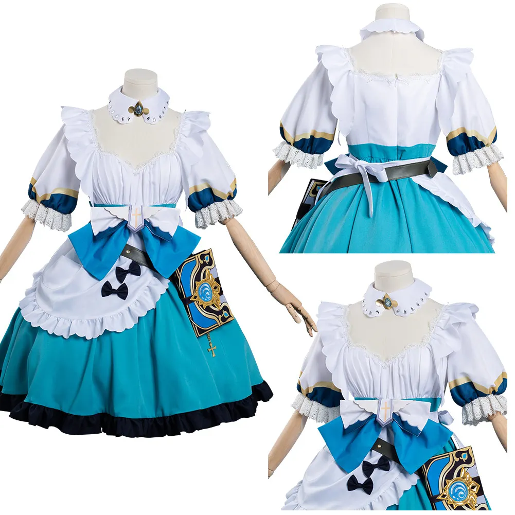 Genshin Impact Barbara Maid Cosplay Costume Dress Outfits Halloween Carnival Suit
Genshin Impact Barbara Maid Cosplay Costume Dress Outfits Halloween Carnival Suit