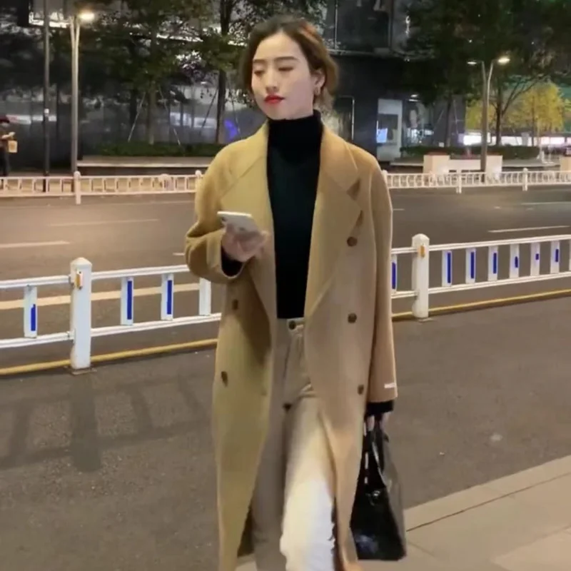 Woman Fashion Autumn Winter Jackets Female Single Breasted Wool Overcoat Ladies Solid Color Slim Woolen Jacket Clothing A373
Woman Fashion Autumn Winter Jackets Female Single Breasted Wool Overcoat Ladies Solid Color Slim Woolen Jacket Clothing A373