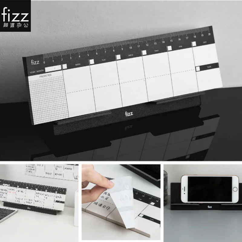 Original Fizz Desktop Weekly Planner Benchtop Week Plan GUANGBO Notebook Booklet Planning Scale Mark Bracket Type 60Page Tearing
Original Fizz Desktop Weekly Planner Benchtop Week Plan GUANGBO Notebook Booklet Planning Scale Mark Bracket Type 60Page Tearing