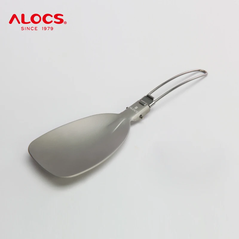 

Alocs TW-301 Stainless Steel Folding Pancake Turner Spatula Ultralight Outdoor Tableware for Cooking Camping Hiking BBQ Picnic