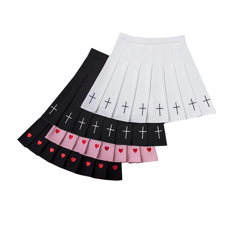 Korean Fashion Y2k Elastic High-Waisted Women Skirt Black Kawaii Embroidery Short Harajuku Pleated A-Line Summer Mini Skirts
Korean Fashion Y2k Elastic High-Waisted Women Skirt Black Kawaii Embroidery Short Harajuku Pleated A-Line Summer Mini Skirts