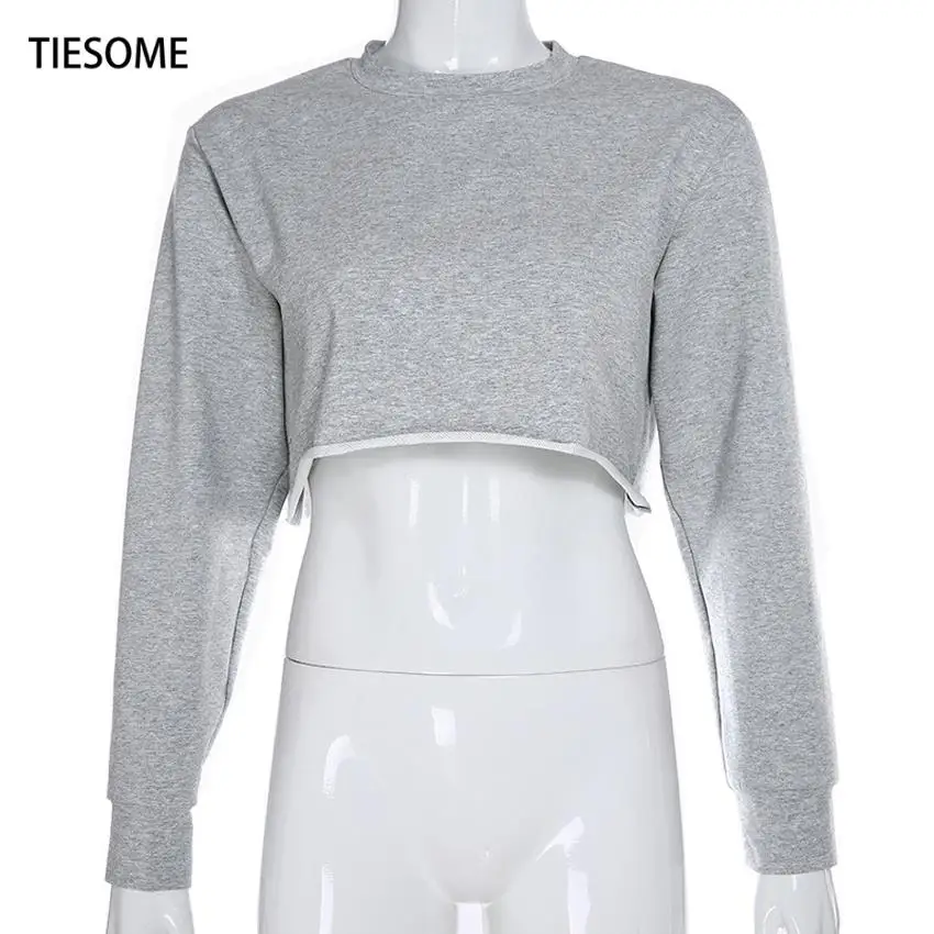 TIESOME Long Sleeve High Street T Shirt Women Solid O-Neck Clothes Women Tops Tee Casual Short Length Loose t shirts Lady
TIESOME Long Sleeve High Street T Shirt Women Solid O-Neck Clothes Women Tops Tee Casual Short Length Loose t shirts Lady