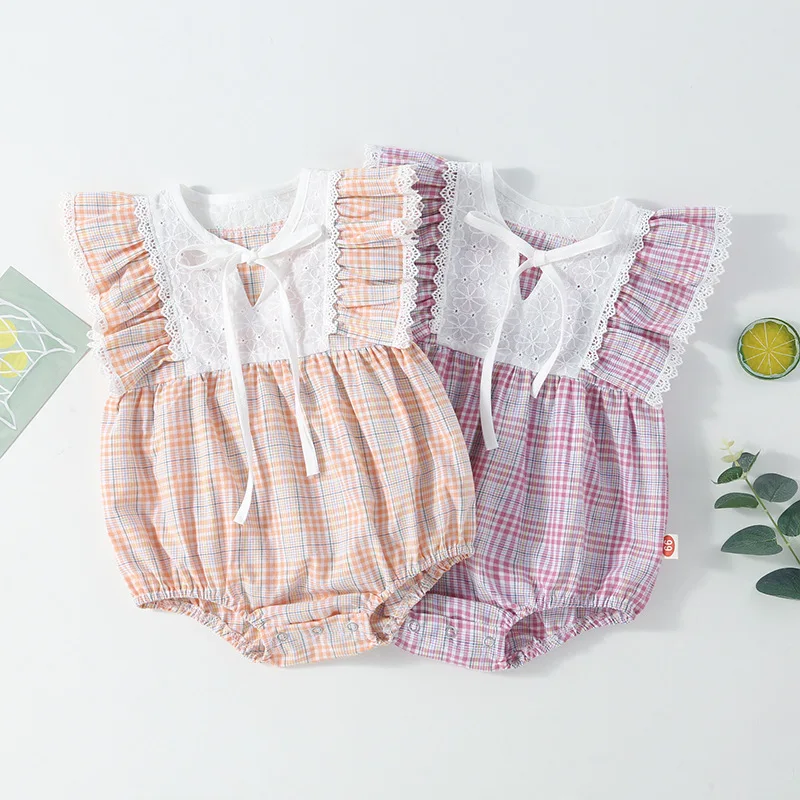 Baby girl's summer clothes, girls' summer foreign style climbing clothes, Korean Plaid triangle climbing clothes
Baby girl's summer clothes, girls' summer foreign style climbing clothes, Korean Plaid triangle climbing clothes