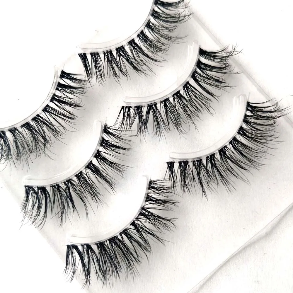 NEW False Eyelashes 3 Pairs Pure Handmade Natural Transparent Terrier Fake Eyelashes Short Paragraph Bare Makeup Eyelashes
NEW False Eyelashes 3 Pairs Pure Handmade Natural Transparent Terrier Fake Eyelashes Short Paragraph Bare Makeup Eyelashes