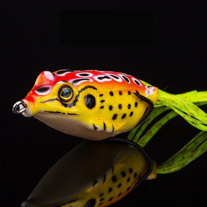1PCS 6G 4.5CM Frog Soft Lure Fishing Lures Treble Hooks Top Water Ray Frog Artificial Minnow Crank Strong Artificial Soft 
1PCS 6G 4.5CM Frog Soft Lure Fishing Lures Treble Hooks Top Water Ray Frog Artificial Minnow Crank Strong Artificial Soft