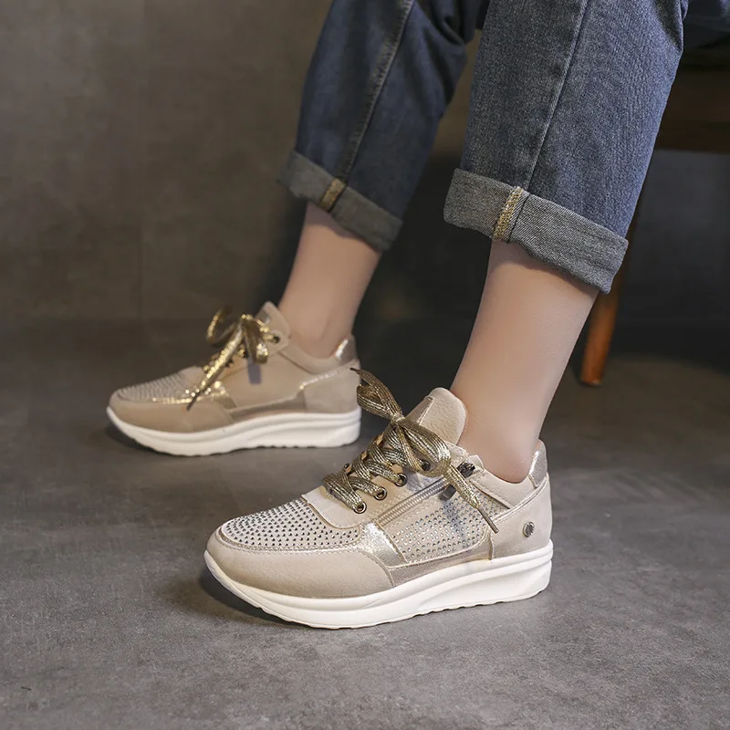 okkdey Fashion casual shoes 2021 spring and autumn new large size stitching rhinestone lace-up platform women's sports shoes
okkdey Fashion casual shoes 2021 spring and autumn new large size stitching rhinestone lace-up platform women's sports shoes