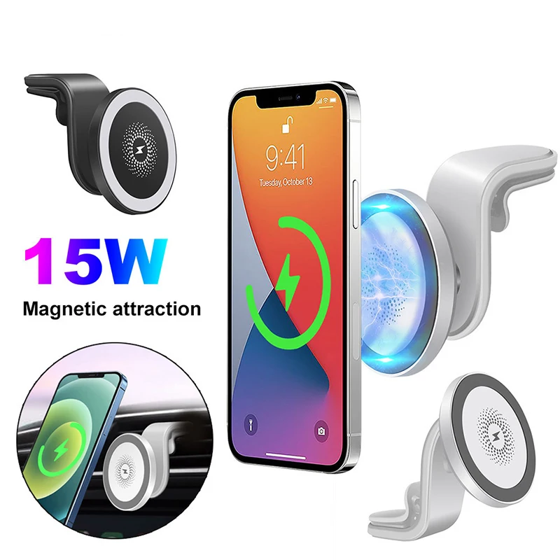 15W Magnetic Car Charger Holder For iPhone 12 Pro Max 12 Mini QI Wireless Chargers Stand Magnet GPS Navigation Car Phone Holders
15W Magnetic Car Charger Holder For iPhone 12 Pro Max 12 Mini QI Wireless Chargers Stand Magnet GPS Navigation Car Phone Holders