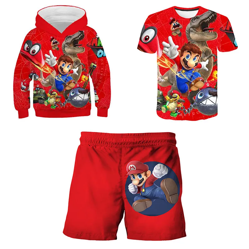 Boys Sweatshirt Hoodie+T-shirt+Pants 3 pieces Outfits Suit Children Clothing Summer Girls Boys T-shirt Kids Clothes Sonic Set
Boys Sweatshirt Hoodie+T-shirt+Pants 3 pieces Outfits Suit Children Clothing Summer Girls Boys T-shirt Kids Clothes Sonic Set