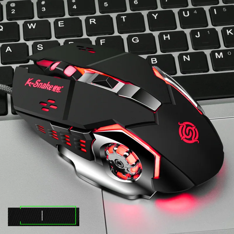 

Hot Selling Viper Competition Q5 USB Wired 4 Grades DPI 1200/1600/2400/3200 6 Buttons Online Games Competitive Mouse