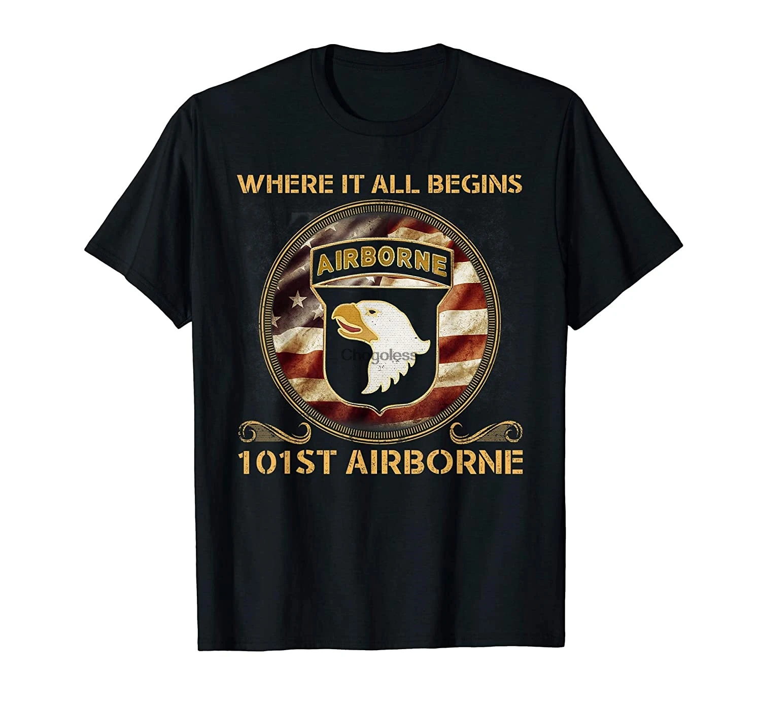 Футболка американской армии с воздухом (2) где все начинается 101st
